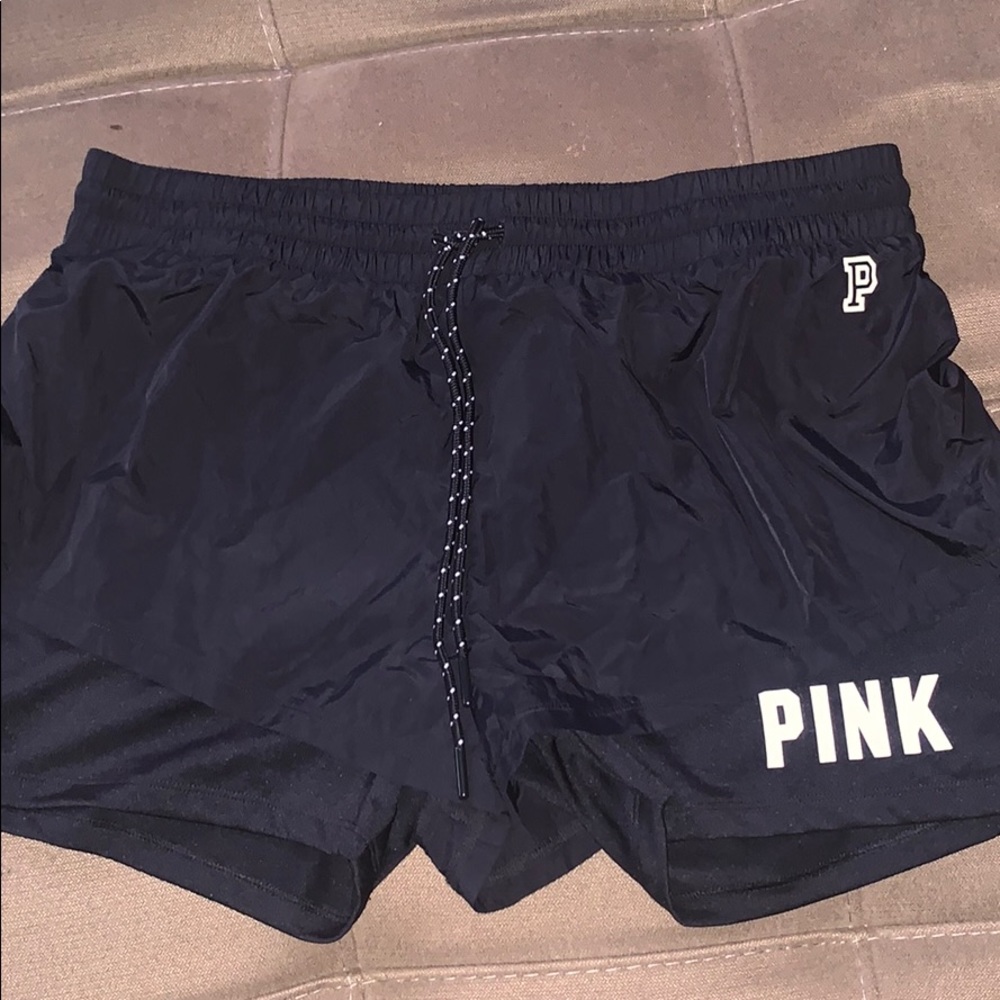 Pink Ultra Black Shorts / Victoria Secret